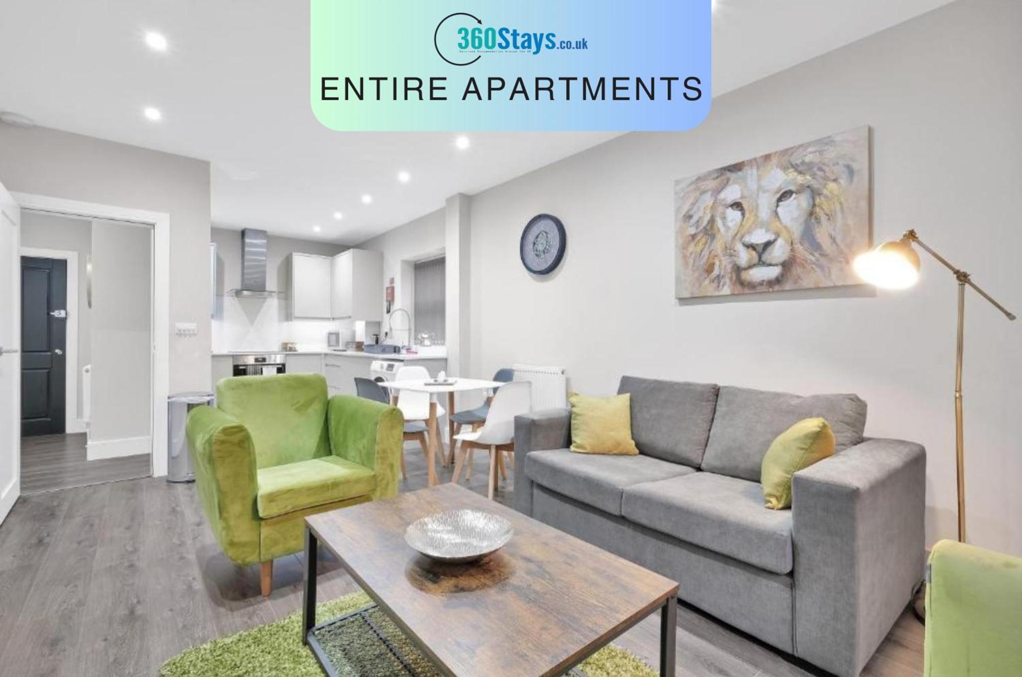 Crown Place 2 & 3 Bedroom Luxury Apts With Parking In Shepperton By 360Stays Buitenkant foto